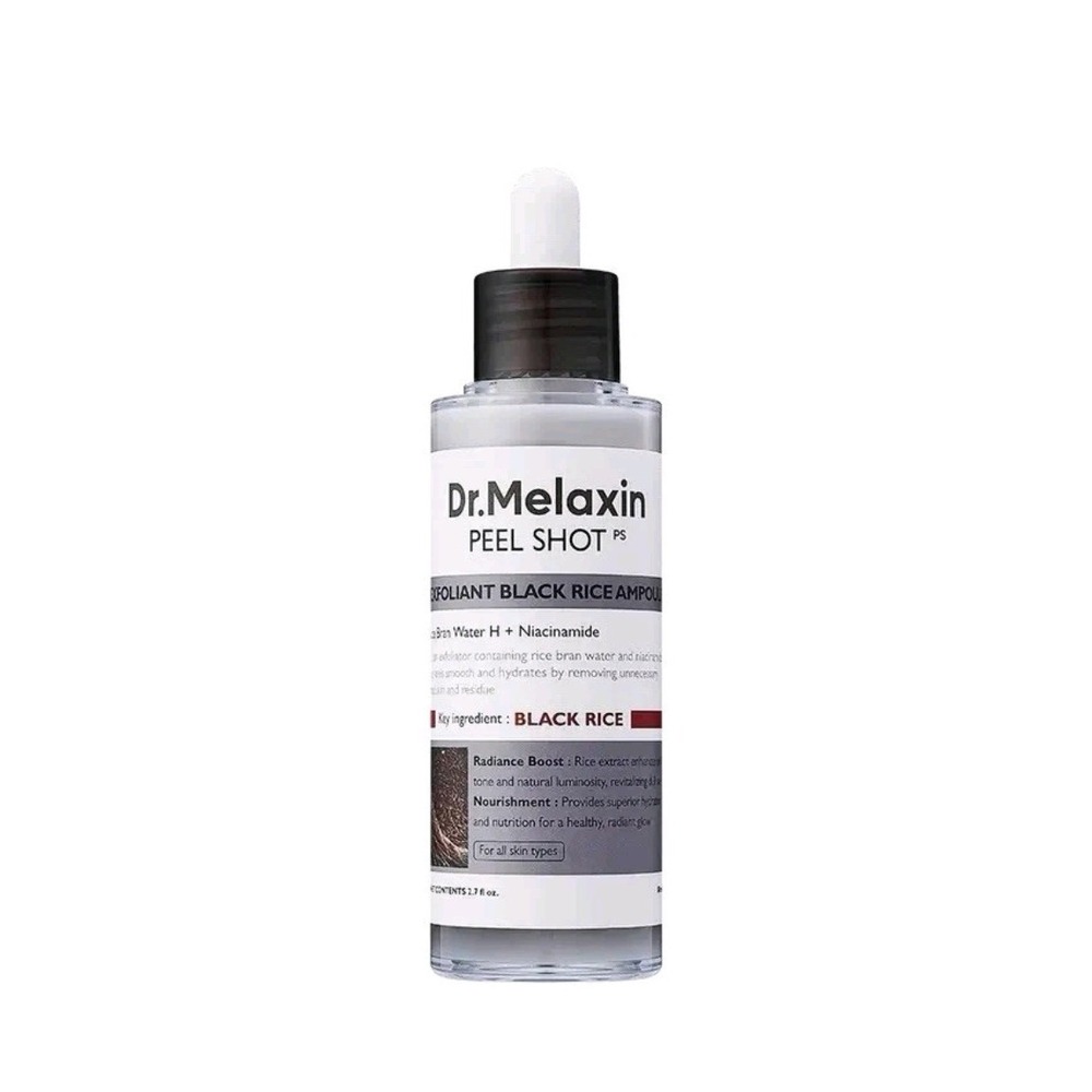 Dr. Melaxin Peel Shot Exfoliant Black Rice Ampoule 2.7 fl oz (80 ml) Niacinamide - Picture 3 of 8